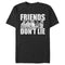 Men's Stranger Things Friends Don't Lie Character Pose T-Shirt