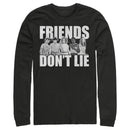 Men's Stranger Things Friends Don't Lie Character Pose Long Sleeve Shirt