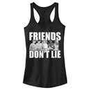 Junior's Stranger Things Friends Don't Lie Character Pose Racerback Tank Top