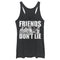 Women's Stranger Things Friends Don't Lie Character Pose Racerback Tank Top