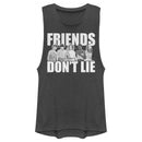 Junior's Stranger Things Friends Don't Lie Character Pose Festival Muscle Tee