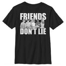 Boy's Stranger Things Friends Don't Lie Character Pose T-Shirt