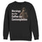Men's Stranger Things Hopper Coffee and Contemplation Sweatshirt