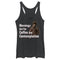 Women's Stranger Things Hopper Coffee and Contemplation Racerback Tank Top
