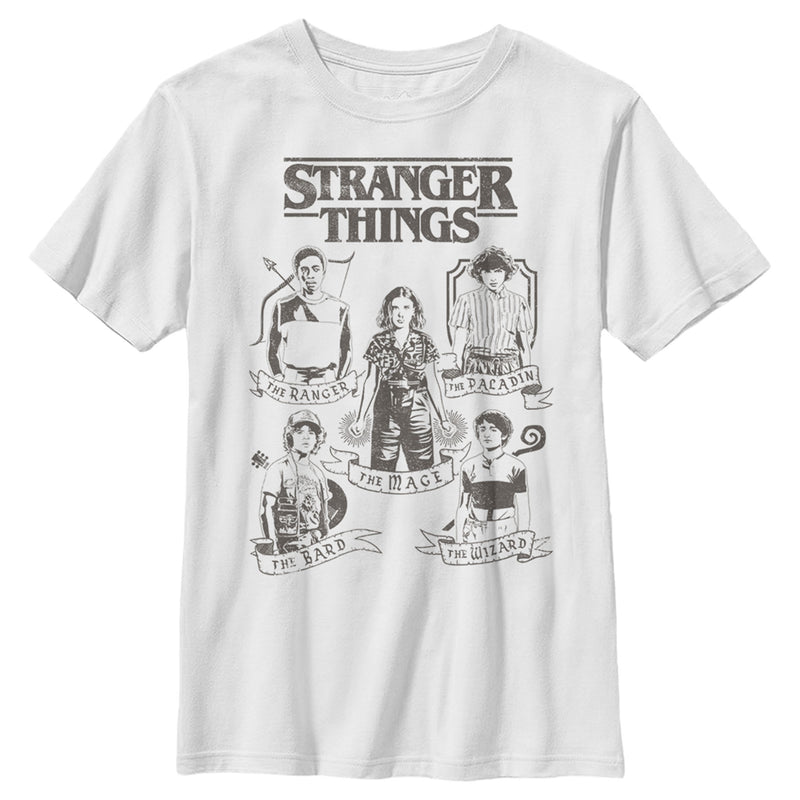 Boy's Stranger Things Group Shot Classes T-Shirt
