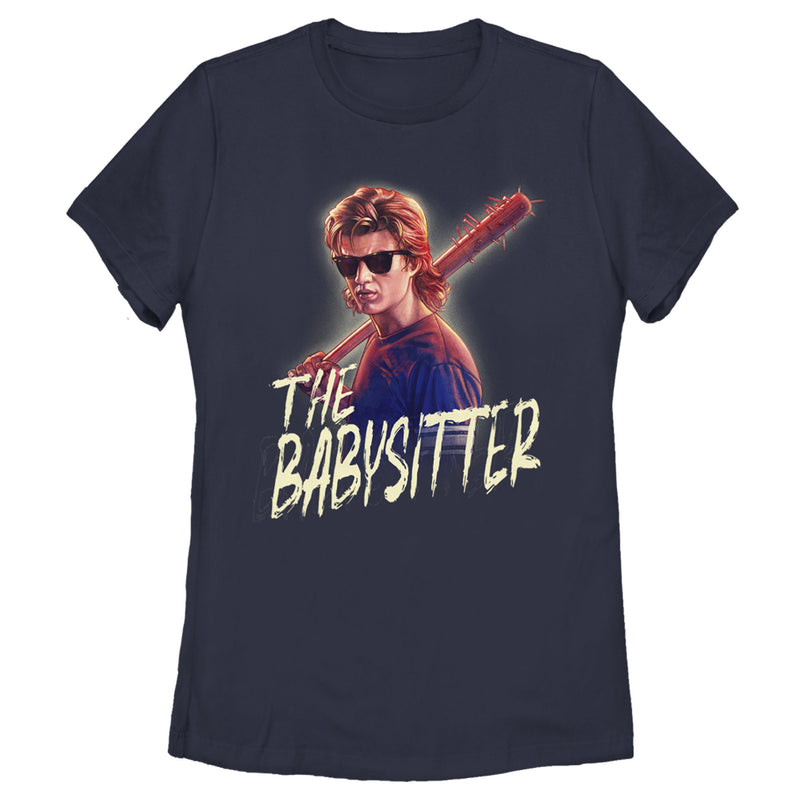 Women's Stranger Things Steve The Babysitter Portrait T-Shirt