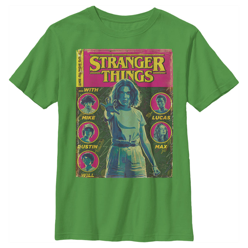 Boy's Stranger Things Vintage Comic Book Cover T-Shirt