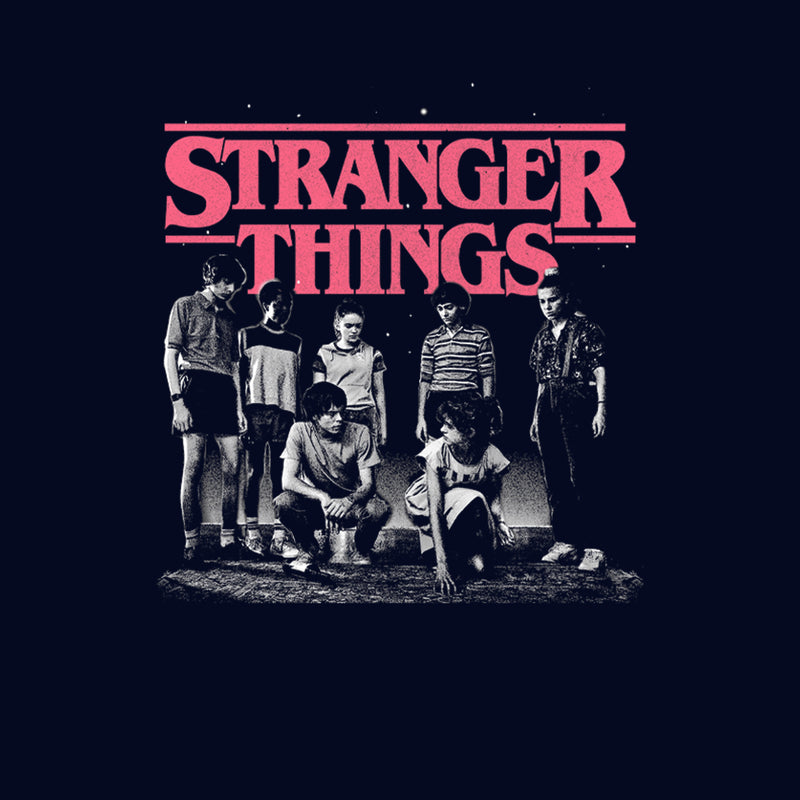 Junior's Stranger Things Title Logo Faded T-Shirt