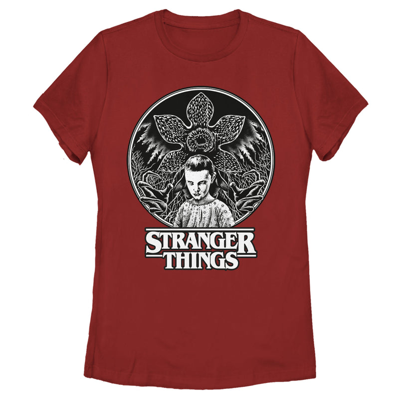 Women's Stranger Things Eleven Glowering Flower T-Shirt