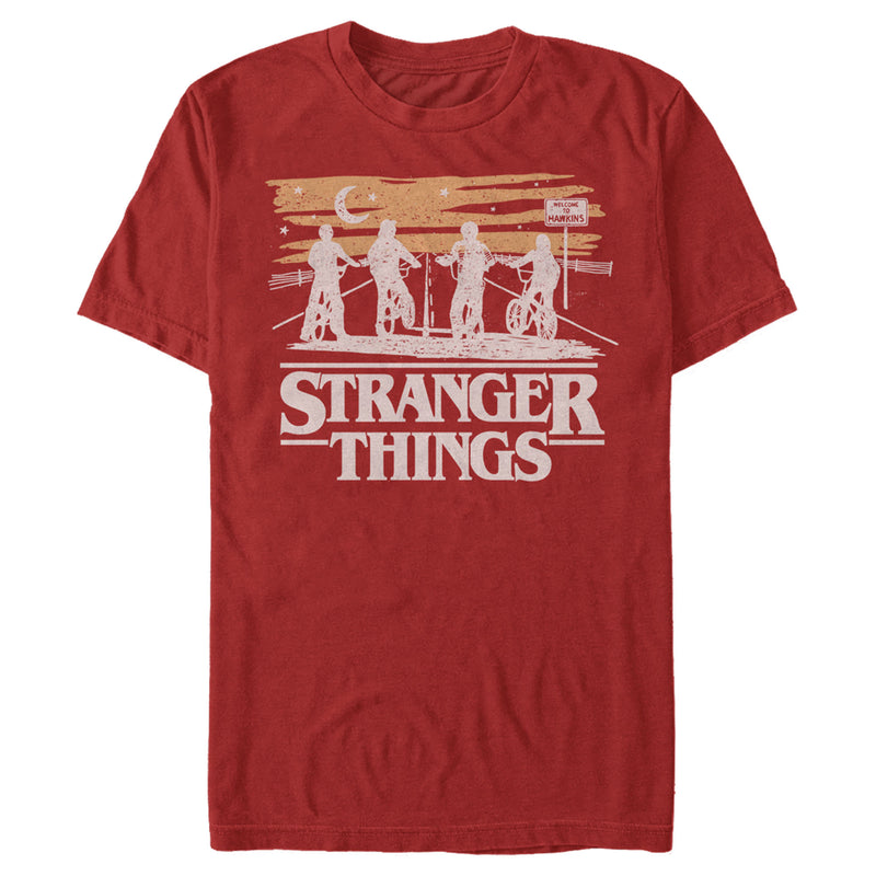 Men's Stranger Things Starry Bike Ride T-Shirt