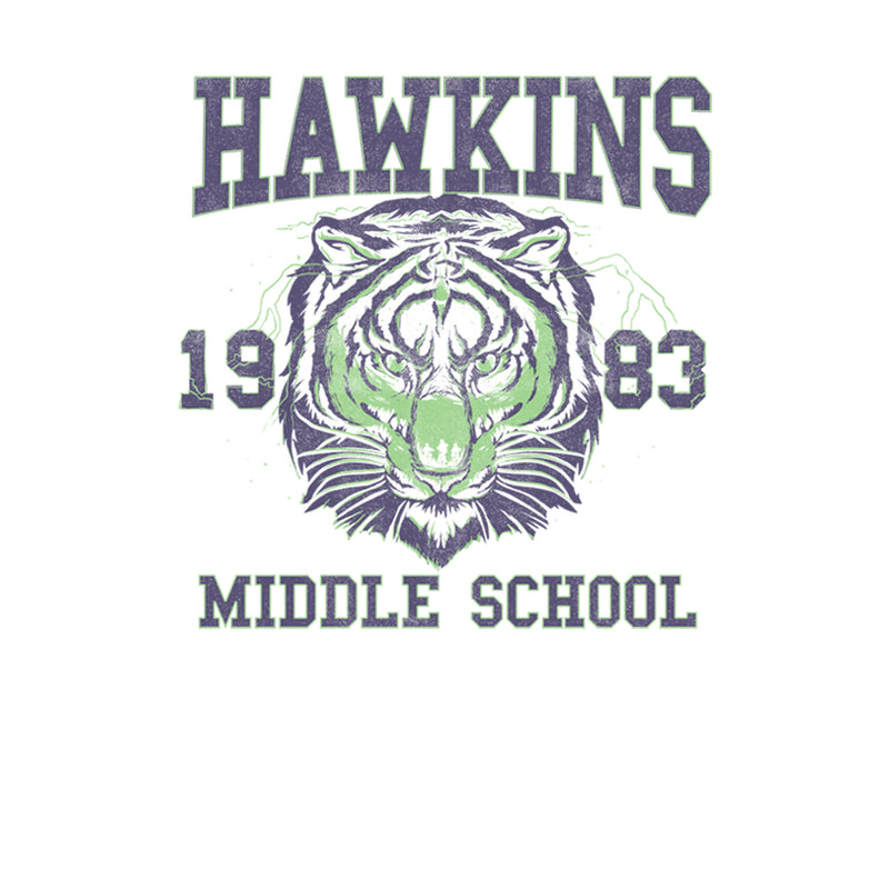 Girl's Stranger Things Hawkins Middle School Tiger T-Shirt