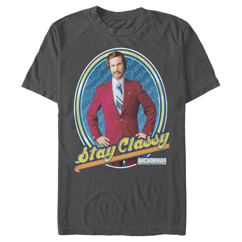 Men's Anchorman Ron Burgundy Stay Classy T-Shirt