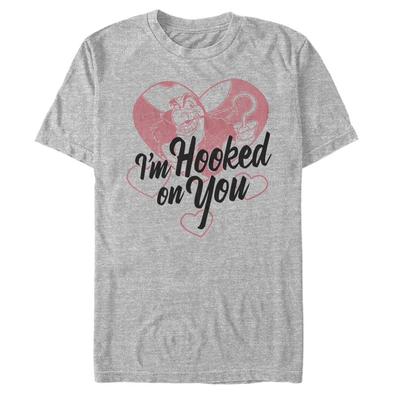 Men's Peter Pan Valentine's Day Captain Hook I'm Hooked on You T-Shirt