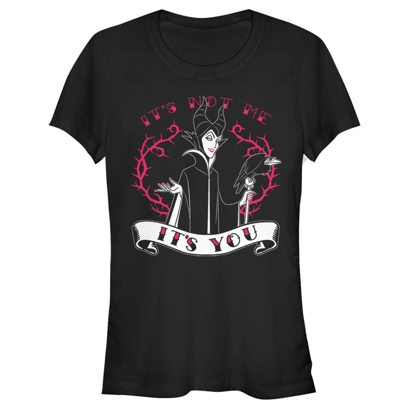 Junior's Sleeping Beauty Maleficent Valentine's Day It's Not Me, It's You T-Shirt