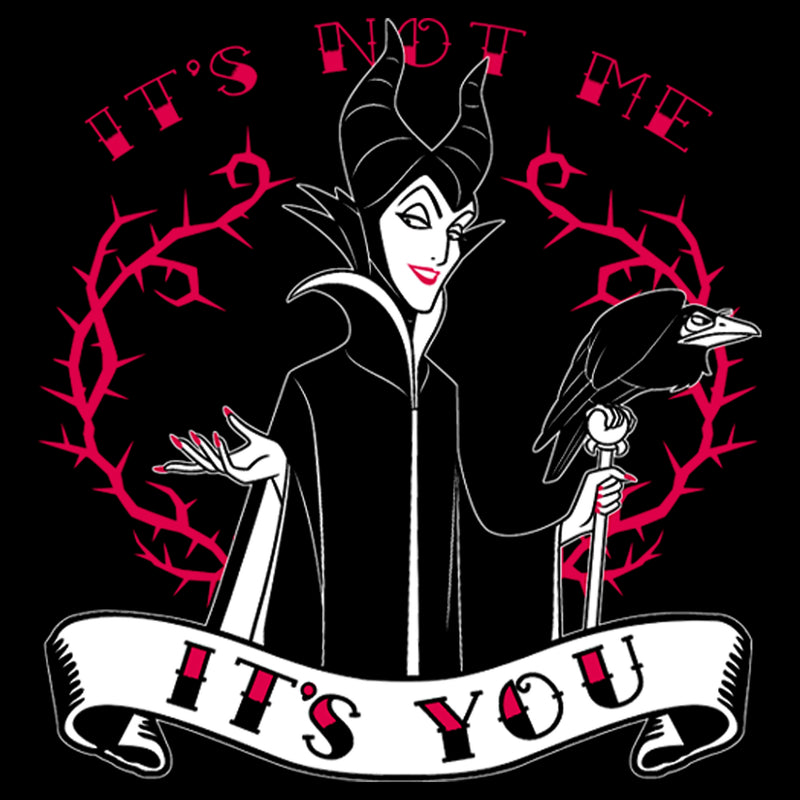 Junior's Sleeping Beauty Maleficent Valentine's Day It's Not Me, It's You T-Shirt