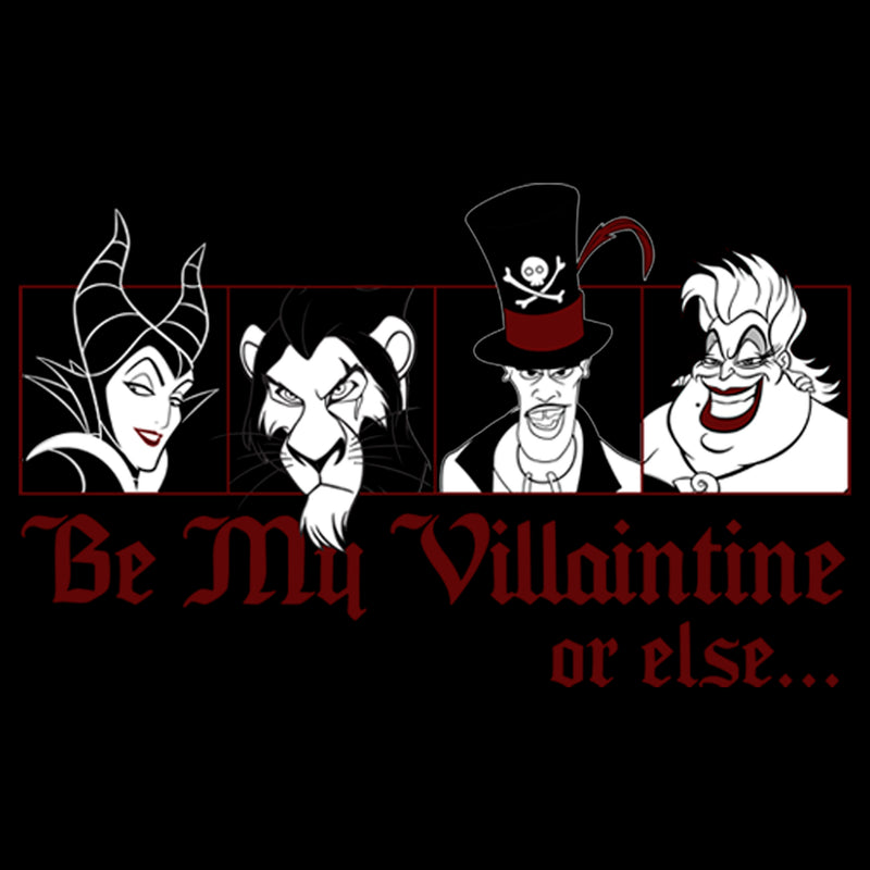 Junior's Disney Valentine's Day Be My Villaintine Or Else... T-Shirt