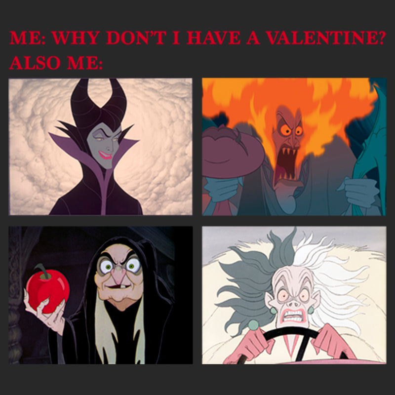 Women's Disney Villains Valentine's Day Meme EVIL T-Shirt