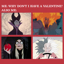 Women's Disney Villains Valentine's Day Meme EVIL Racerback Tank Top