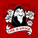 Men's Lion King Scar Valentine's Day Love is Savage T-Shirt