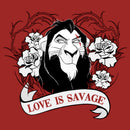 Women's Lion King Scar Valentine's Day Love is Savage T-Shirt