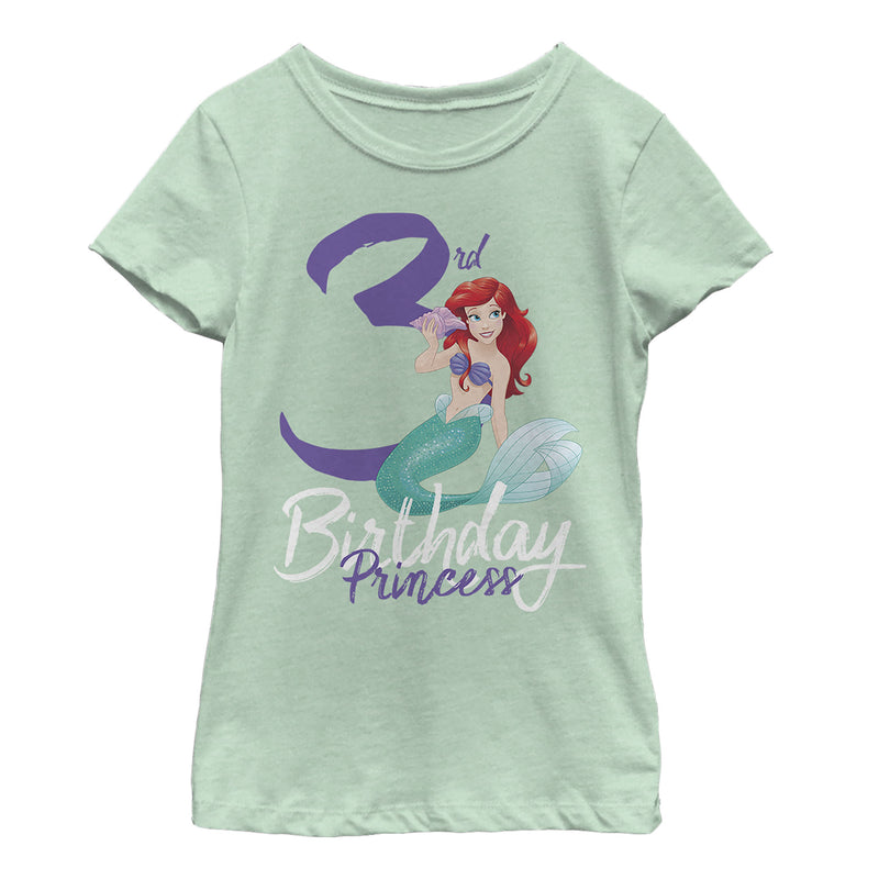 Girl's The Little Mermaid 3rd Birthday T-Shirt