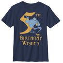 Boy's Aladdin Genie 5th Birthday Wishes T-Shirt