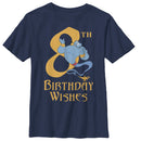 Boy's Aladdin Genie 8th Birthday Wishes T-Shirt