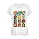 Junior's Disney Princesses Dream Free Squares T-Shirt