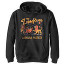 Boy's Lion King Retro Hakuna Matata Dance Pull Over Hoodie