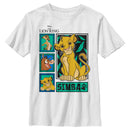 Boy's Lion King Three Best Friends Panel T-Shirt