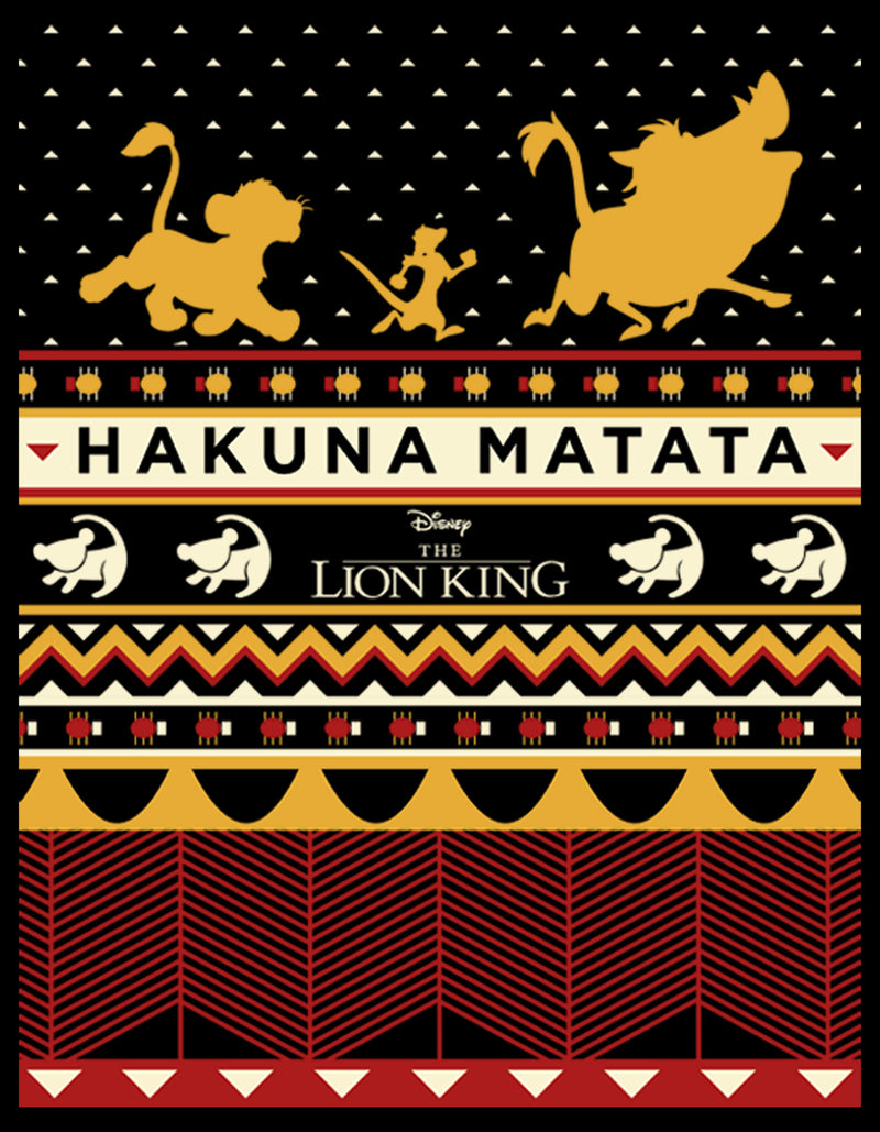 Boy's Lion King Ugly Christmas Hakuna Matata T-Shirt