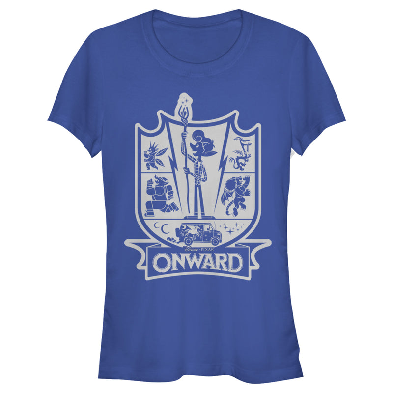 Junior's Onward Character Icon Crest T-Shirt