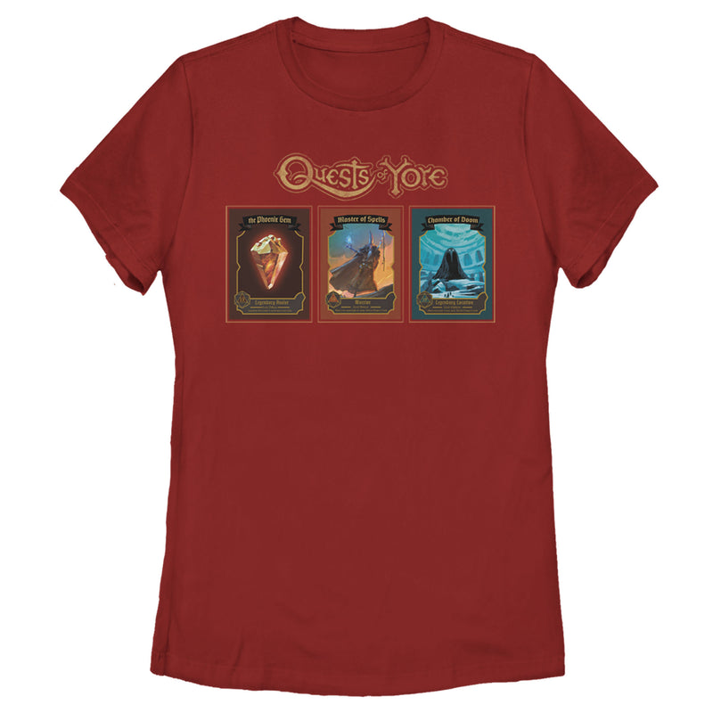 Women's Onward Quests of Yore Playing Cards T-Shirt