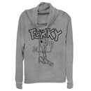 Junior's Toy Story Running Forky Cowl Neck Sweatshirt