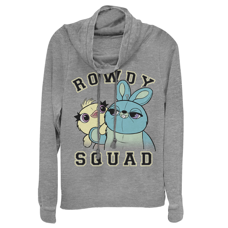 Junior's Toy Story Ducky & Bunny Squad Cowl Neck Sweatshirt