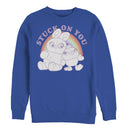 Men's Toy Story Ducky & Bunny Stuck on You Rainbow Sweatshirt