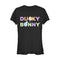 Junior's Toy Story Ducky & Bunny Rainbow Text T-Shirt