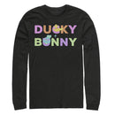 Men's Toy Story Ducky & Bunny Rainbow Text Long Sleeve Shirt