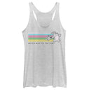 Women's Toy Story Ducky & Bunny Fun Rainbow Race Racerback Tank Top