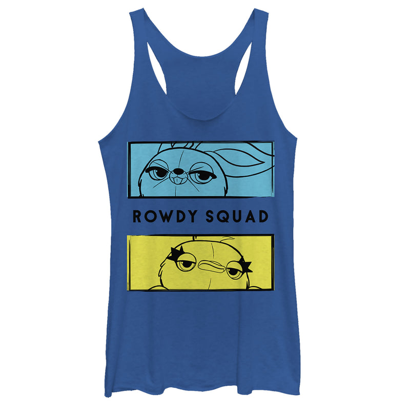 Women's Toy Story Ducky & Bunny Rowdy Panels Racerback Tank Top