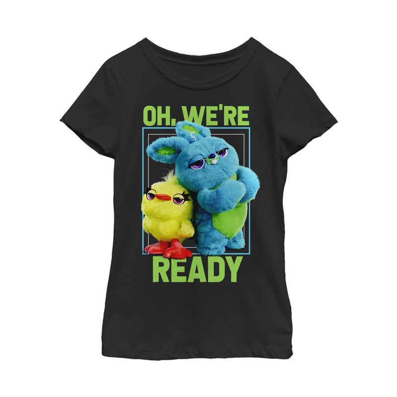 Girl's Toy Story Ducky & Bunny Ready Pose T-Shirt