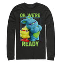 Men's Toy Story Ducky & Bunny Ready Pose Long Sleeve Shirt