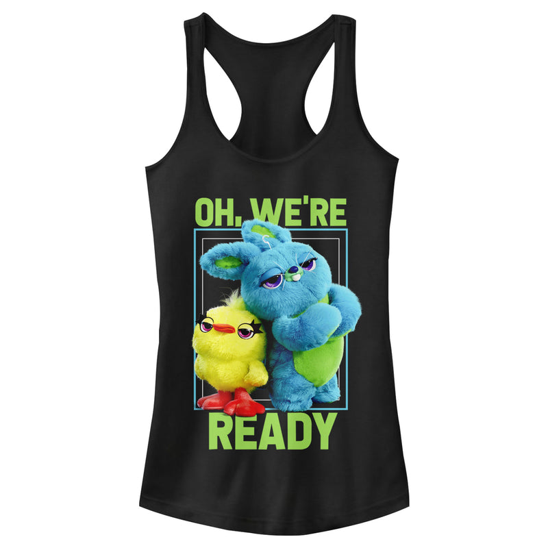 Junior's Toy Story Ducky & Bunny Ready Pose Racerback Tank Top