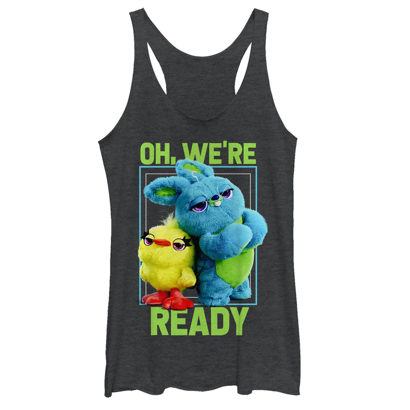 Women's Toy Story Ducky & Bunny Ready Pose Racerback Tank Top