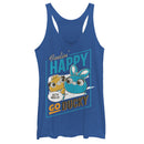 Women's Toy Story Happy Go Ducky & Bunny Racerback Tank Top