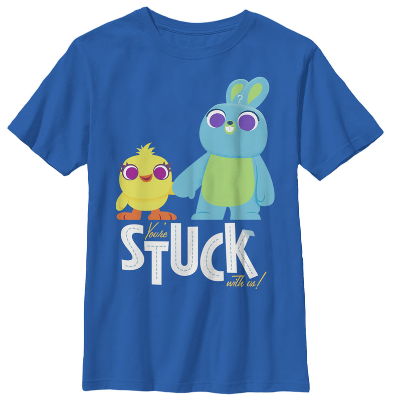 Boy's Toy Story Ducky & Bunny Stuck With Us T-Shirt