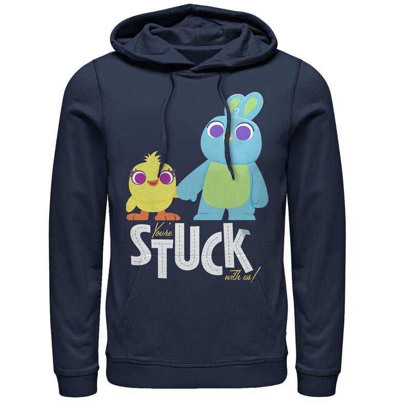 Men's Toy Story Ducky & Bunny Stuck With Us Pull Over Hoodie