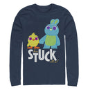 Men's Toy Story Ducky & Bunny Stuck With Us Long Sleeve Shirt