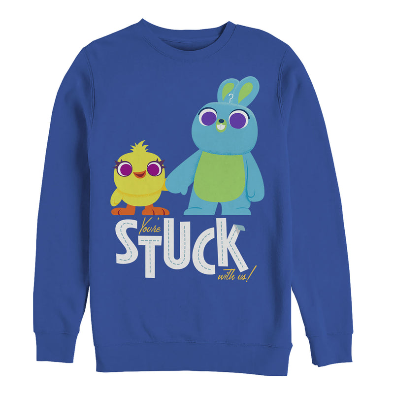 Men's Toy Story Ducky & Bunny Stuck With Us Sweatshirt