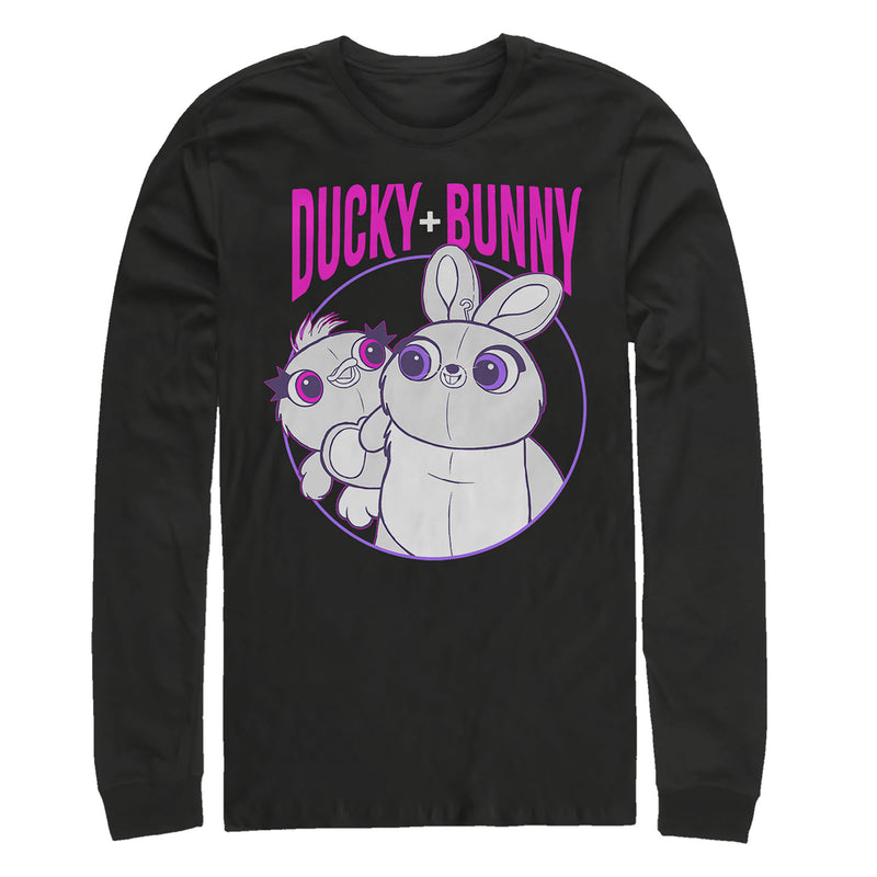 Men's Toy Story Ducky & Bunny Circle Portrait Long Sleeve Shirt